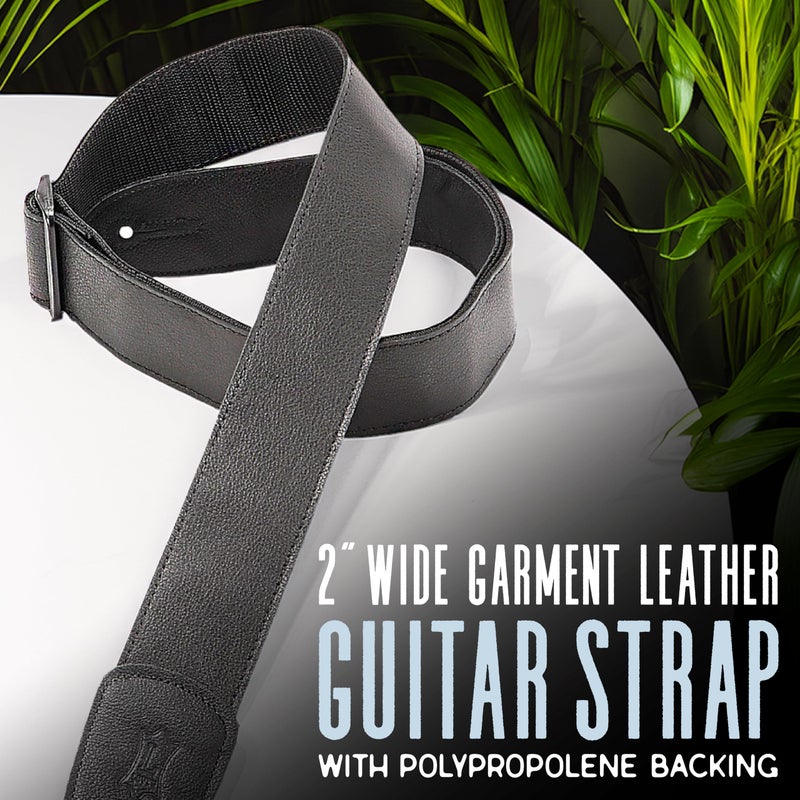 Levy's Levys M7GP 2" Leather Guitar Strap, Brown - Image 2